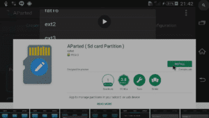 Play Store AParted-sida