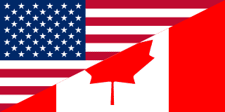 USA Kanada Flaggor