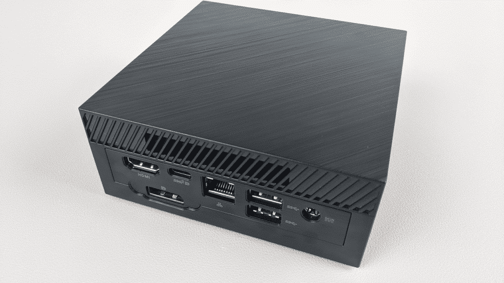 Back of the ASUS Mini PC