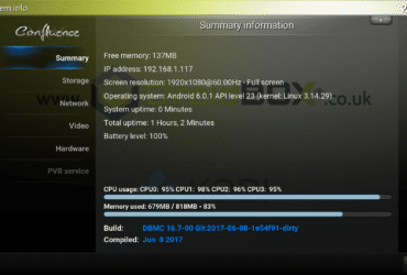 DBMC 16.7-00 System Info