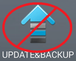 DoNotUseUpdateAndBackupIcon (Brug ikke opdatering og backup-ikon)