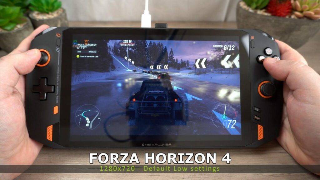 Jogabilidade do ONEXPLAYER 1S - Forza Horizon 4