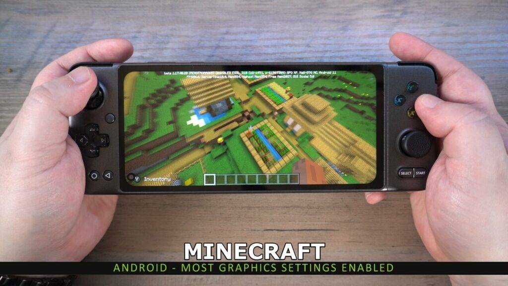 Minecraft on the GPD XP