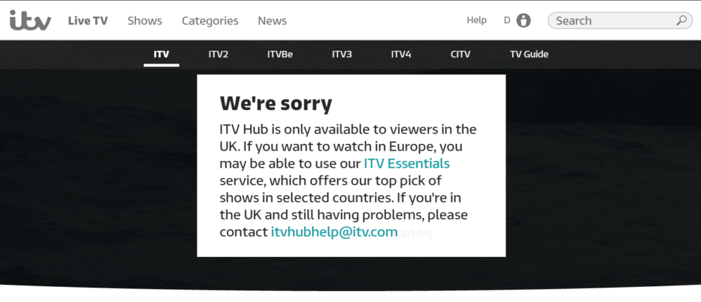 ITV-Geoblocked