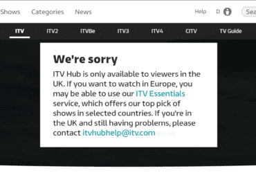 ITV Geoblocked