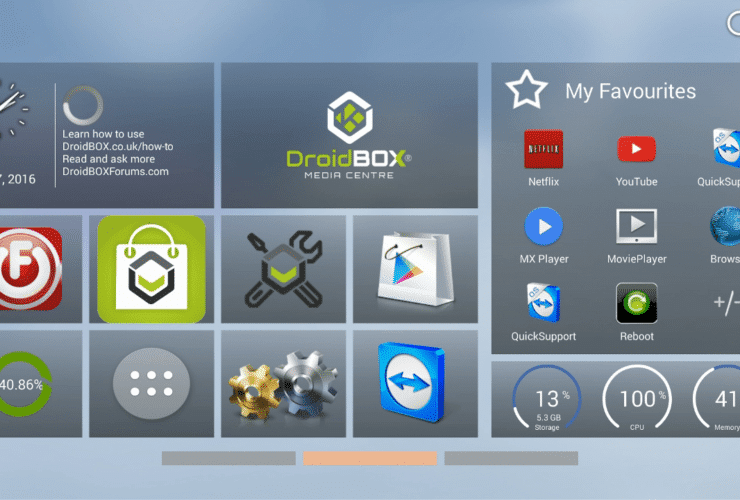 DroidBOX® M5 K5 New Look Launcher