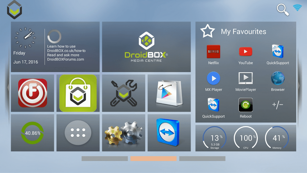 DroidBOX® M5 K5 New Look Launcher