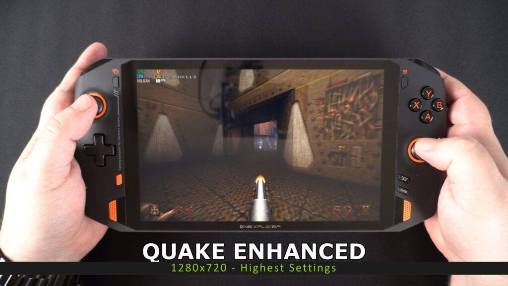 Quake Enhanced på ONEXPLAYER