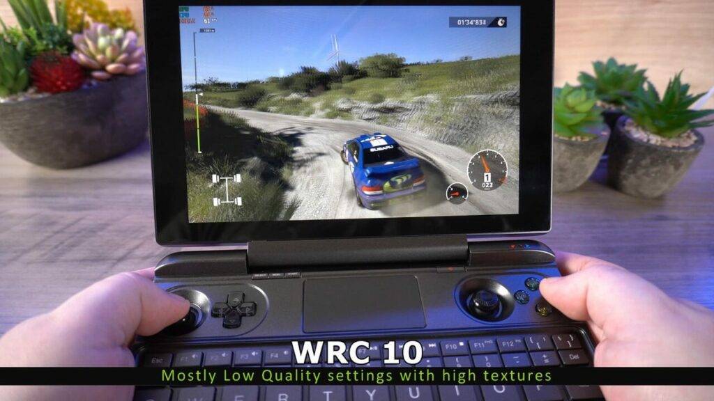 WRC 10 on GPD Win MAX 2021