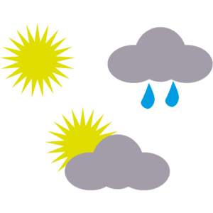 Wettervorhersage-Symbole