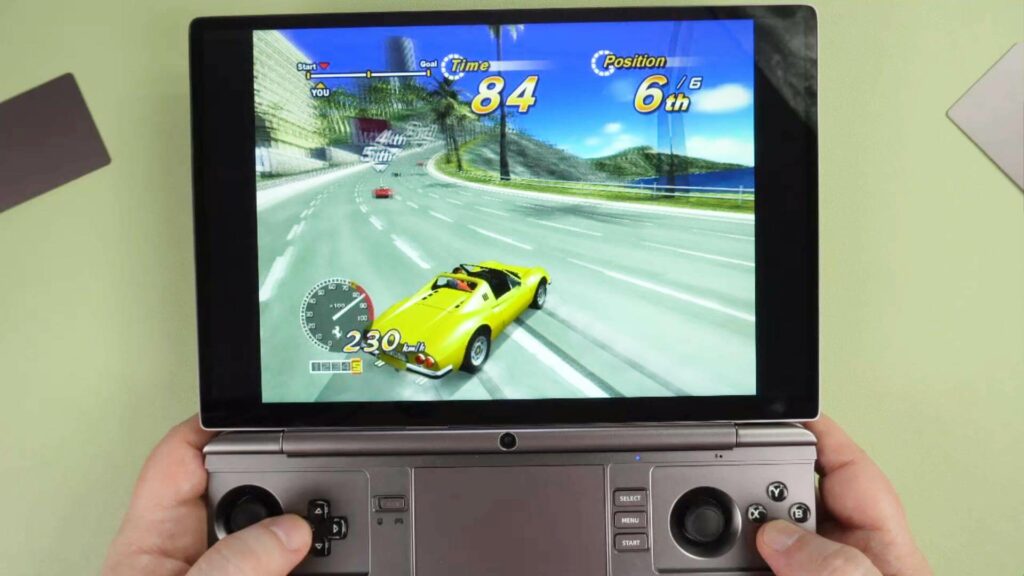 GPD WIN MAX 2 handheld gaming PC emulating PS2 Out Run