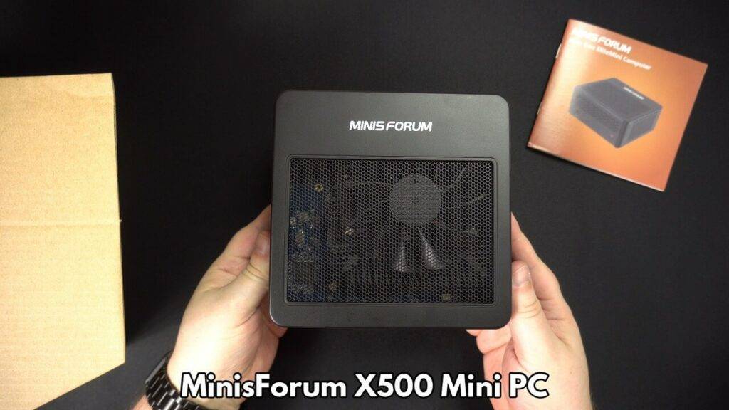 MinisForum X500 Mini PC udpakning
