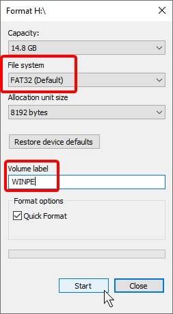 Windows 11 på Minisforum - Formateringsværktøj