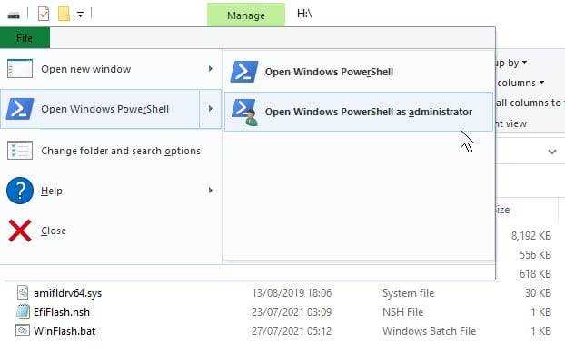 Windows 11 en el Miniforo - Abrir Powershell como administrador  