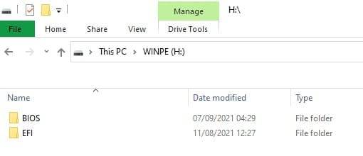 Windows 11 im Minisforum - X400 BIOS USB-Layout