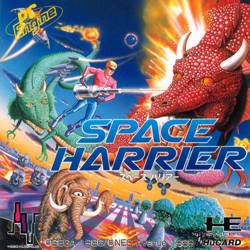 Melhores jogos para RG351P - Space Harrier PC Engine Cover