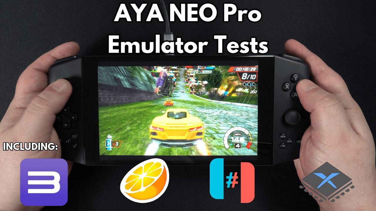 AYA NEO Pro emulator tests including RyuJinx, Citra, RPCS3, Xenia