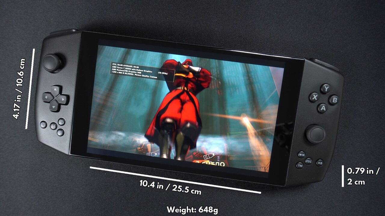 AYA NEO Pro Light Moon Ryzen Handheld Gaming PC; Ryzen 7 4800U