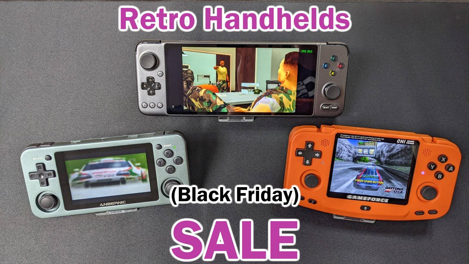 Retro Handheld Black Friday Sale Banner