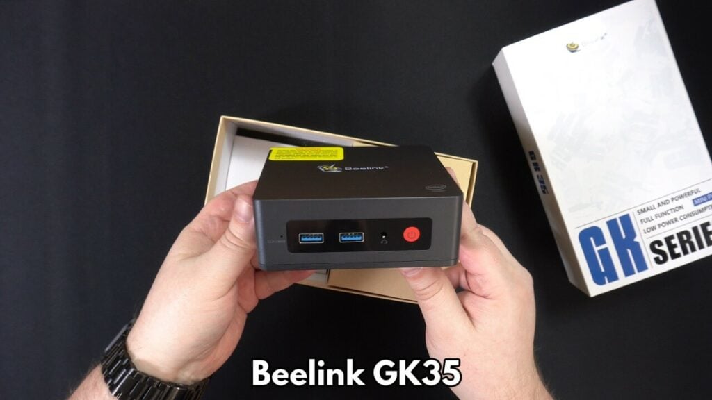 Beelink GK35 uppackad