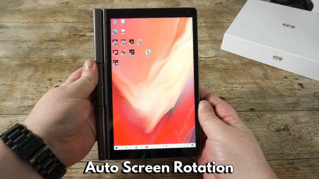 GPD Pocket 3 Rotación automática de la pantalla
