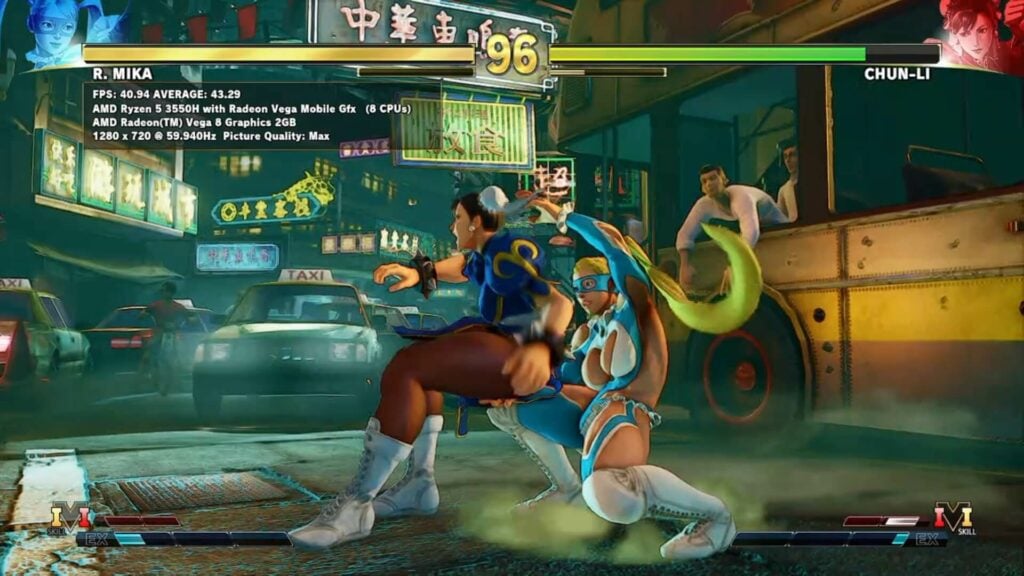Street Fighter V:n vertailuarvo