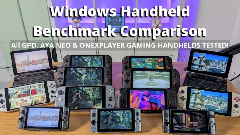 Handheld Gaming PC Benchmarks – All AYA NEO, GPD & ONEXPLAYER tested!