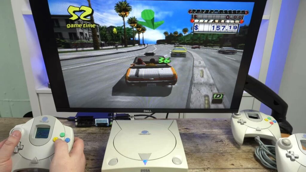 Crazy Taxi on the SEGA Dreamcast