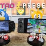 Retro Present Sony PSP and GPD XP Android retro gaming handheld