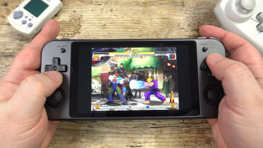 Street Fighter III auf dem Dreamcast-Emulator RG552
