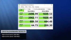 CrystalDiskMark Benchmark Result