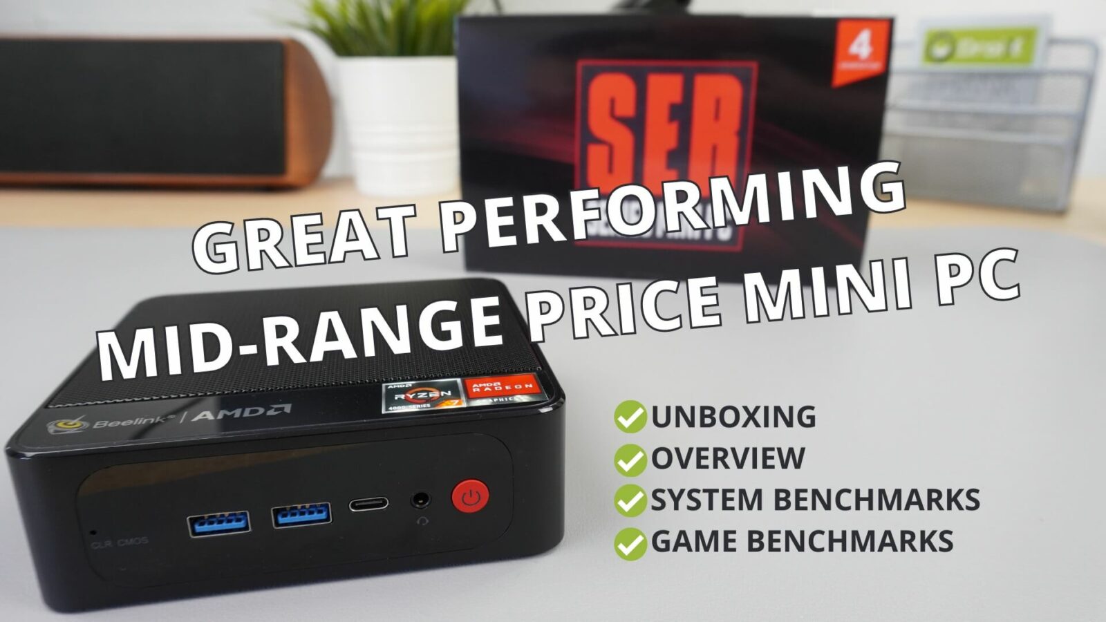 Beelink SER 4 review with video - Great performing mid-range price mini PC!  - DroiX Blogs