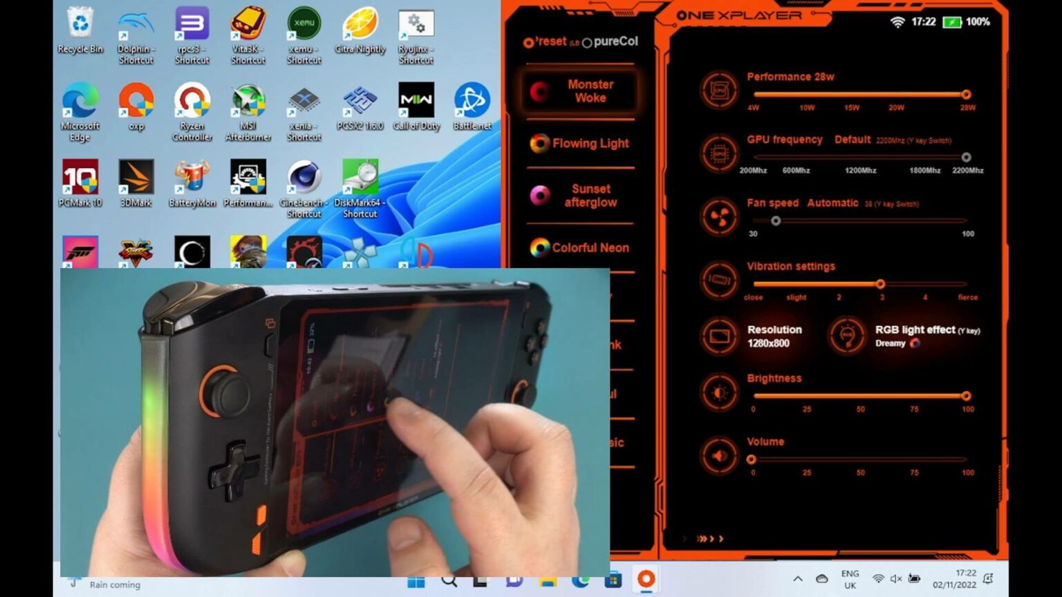 ONEXPLAYER Mini Pro Review AMD Ryzen 7 6800U AAA handheld gaming PC