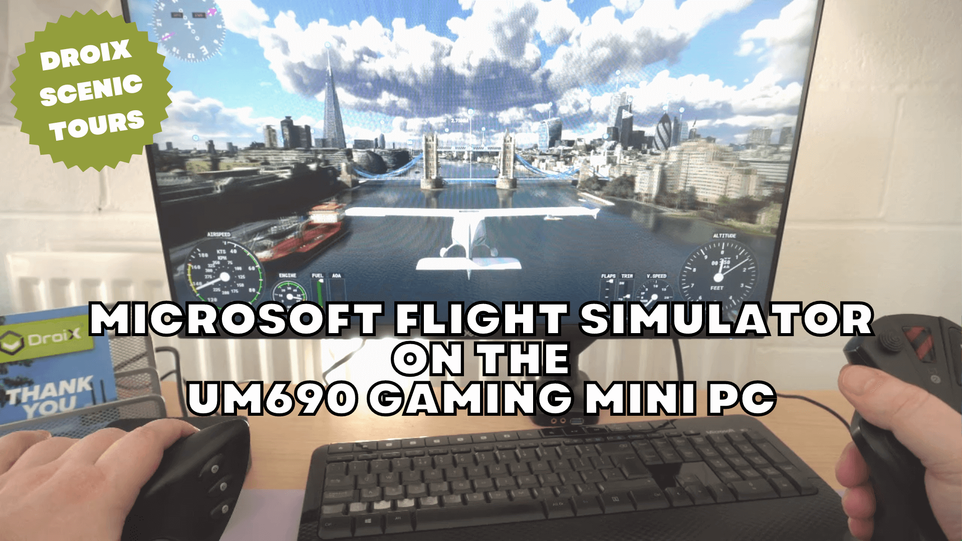 Minisforum UM690 gaming mini PC with Microsoft Flight Simulator