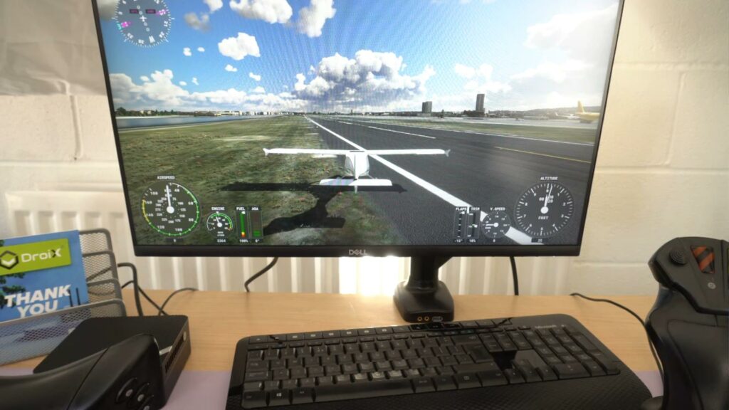Aterrizaje del simulador de vuelo de Microsoft UM690