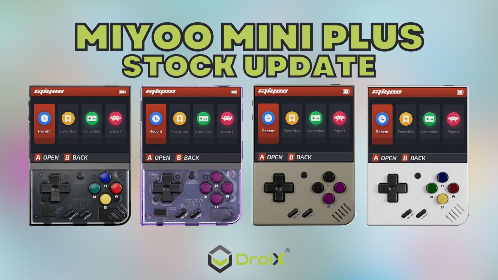 Miyoo Mini Plus Stock update