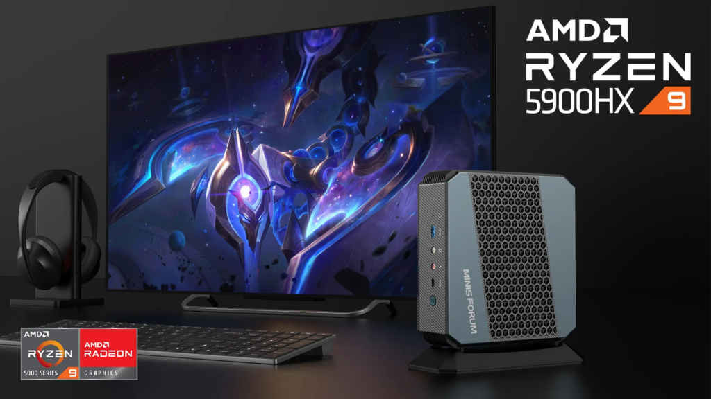 Mini PC Gamer pas cher, ordinateur de bureau Nuc, AMD Ryzen 9