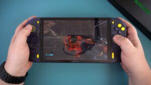 AOKZOE A1 Pro Review - Doom Eternal gameplay