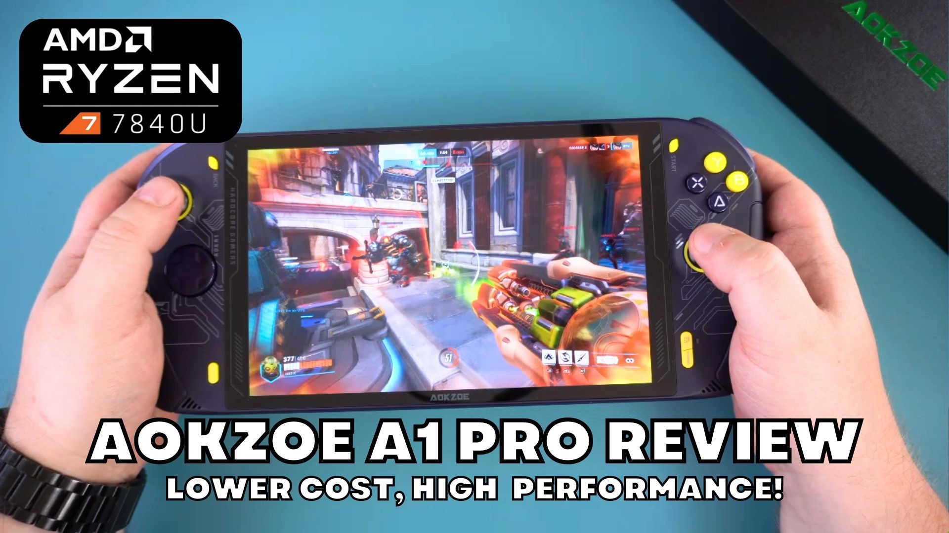 AOKZOE A1 PRO Review - Lower cost high performance AMD Ryzen 7 7840U  handheld