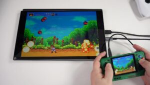 Retro gaming handhelds work great