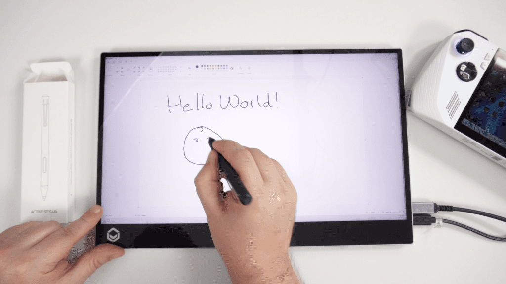 Write and draw with the active stylus