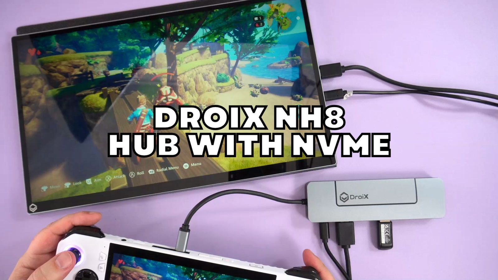 DroiX NH8 hub with NVMe review
