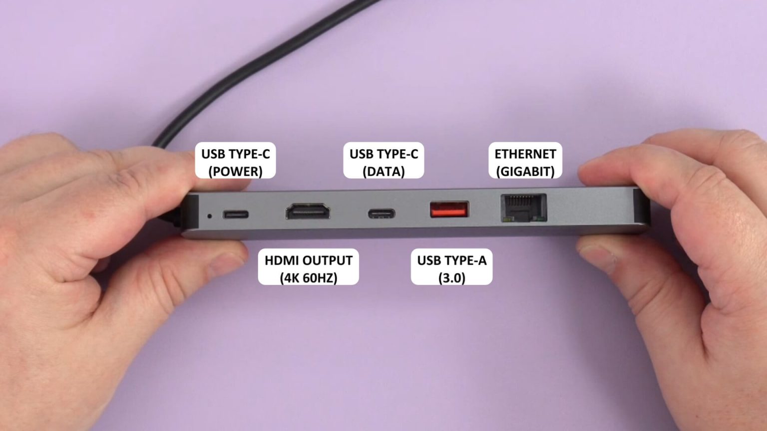 El Cable Usb Tipo C Para El Concentrador Mide Alrededor De 59 Pulgadas 15 Cm Esto Va En Su 9024