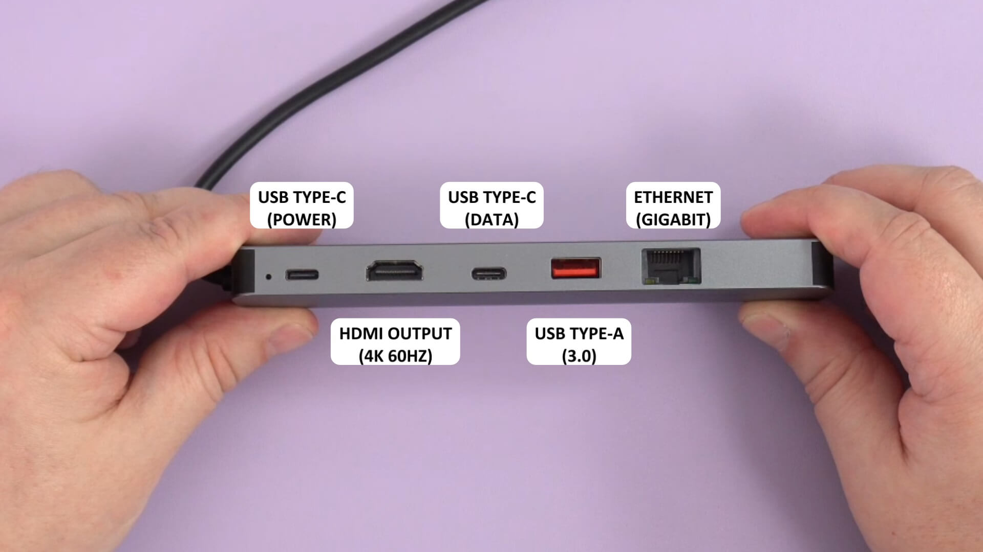 The Usb Type C Cable For The Hub Measures Around 59 Inches 15cm This Goes Into Your Usb Type 5574