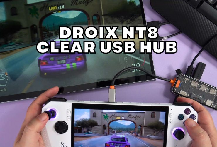 DroiX NT8 clear USB hub review