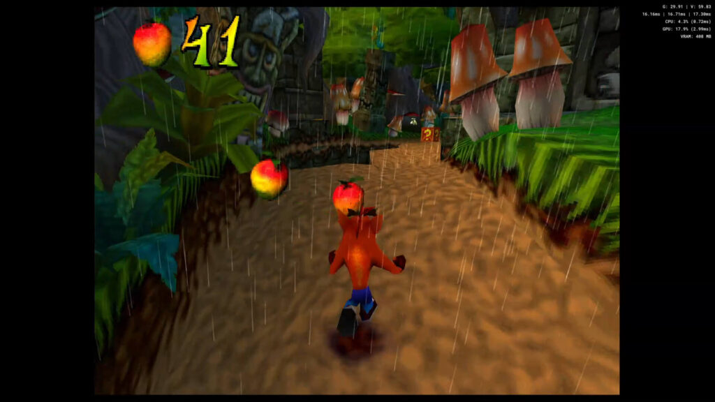 PS1 emulation with increased rendering resolution