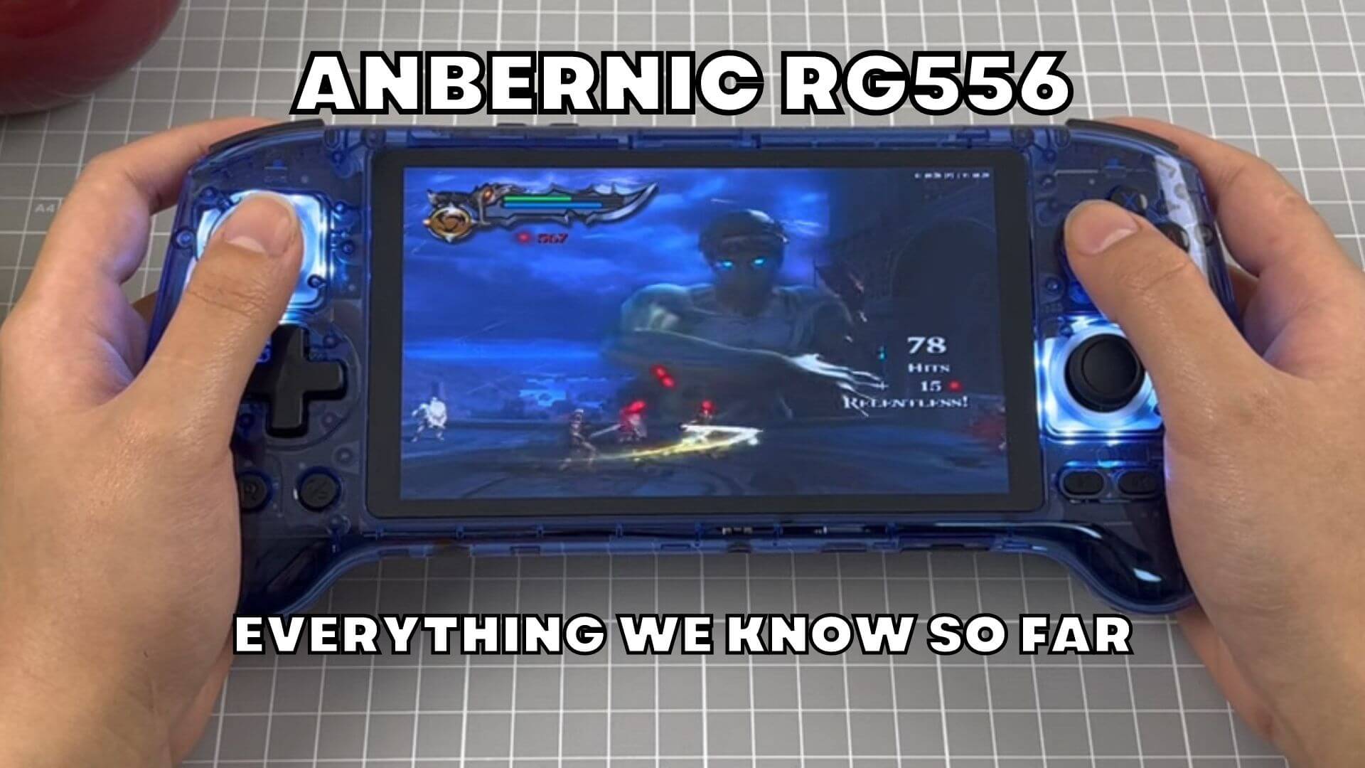 Anbernic RG556 – Unisoc T820 powered Android retro gaming handheld