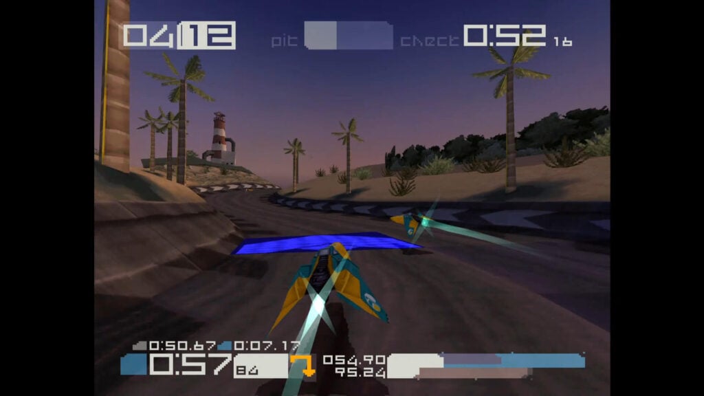 Wipeout sull'emulatore PS1 in upscaling a 4K