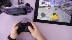 Playing OutRun on PS2 emulator