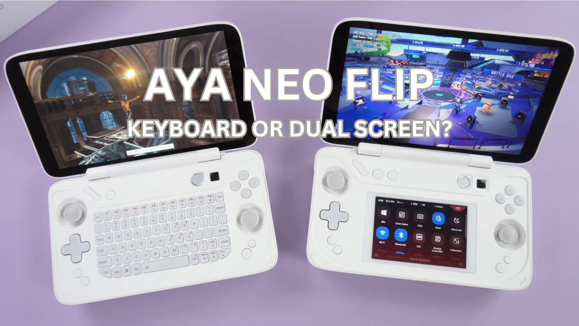 AYANEO Flip Review - Geweldig toetsenbord of dubbel scherm handheld gaming PC